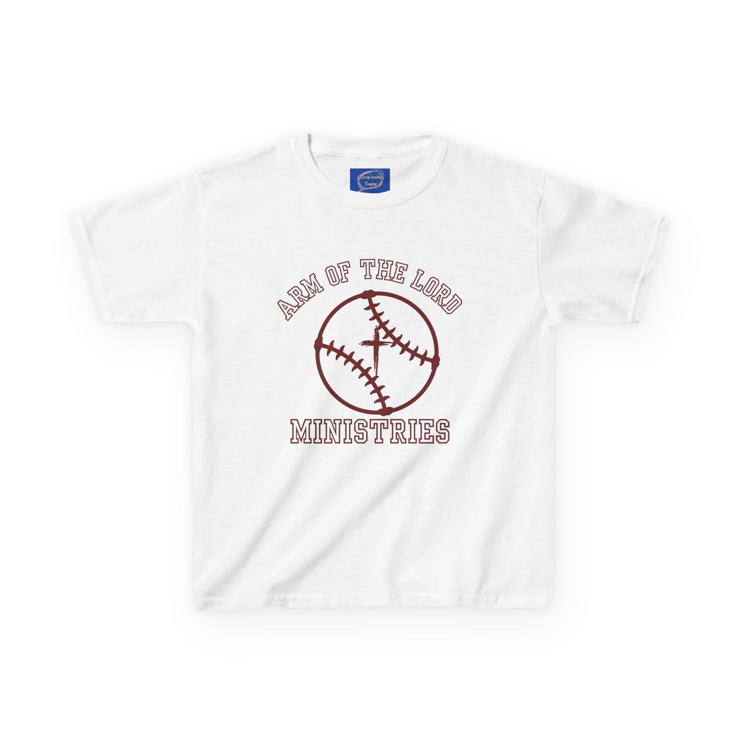Youth Baseball Ministry Tee, Kids Sports Shirt, Christian Youth Apparel, Team Spirit Shirt, Gifts for Young Athletes