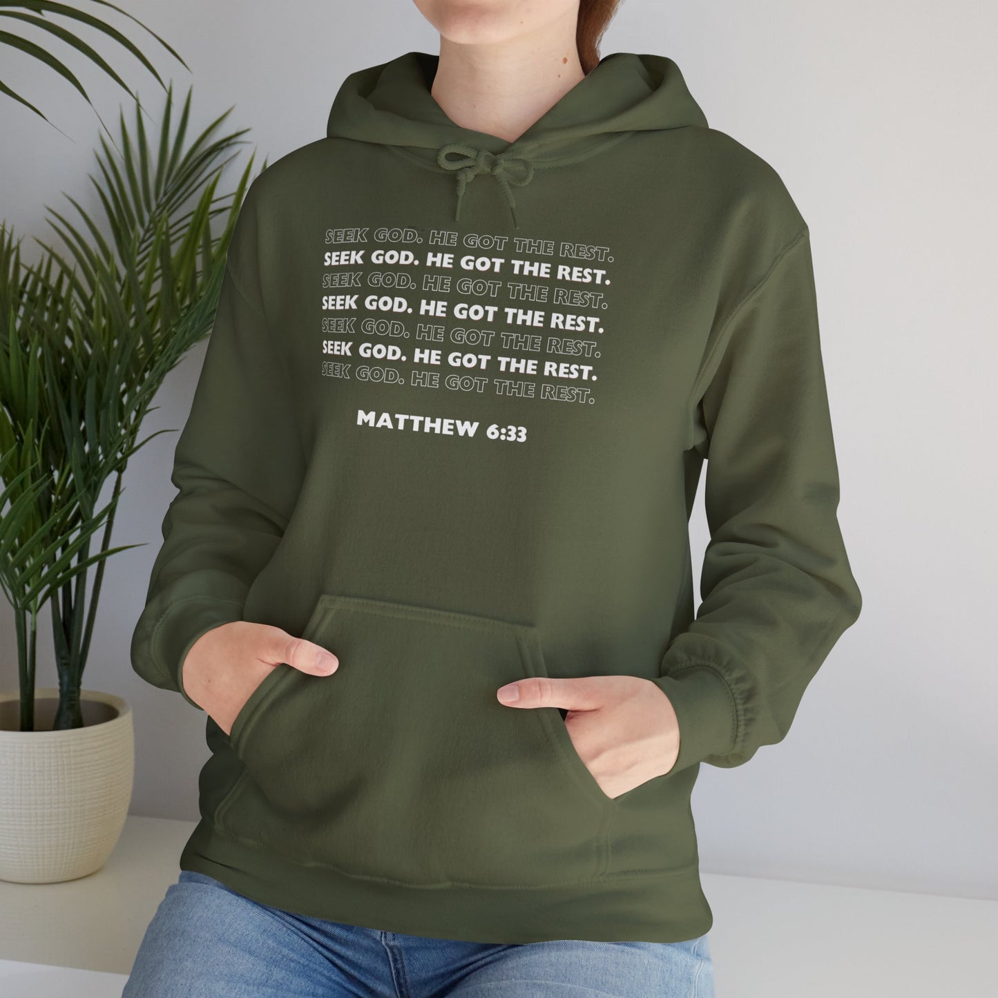 “Seek God. He Got the Rest.” Hoodie